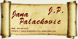 Jana Palačković vizit kartica